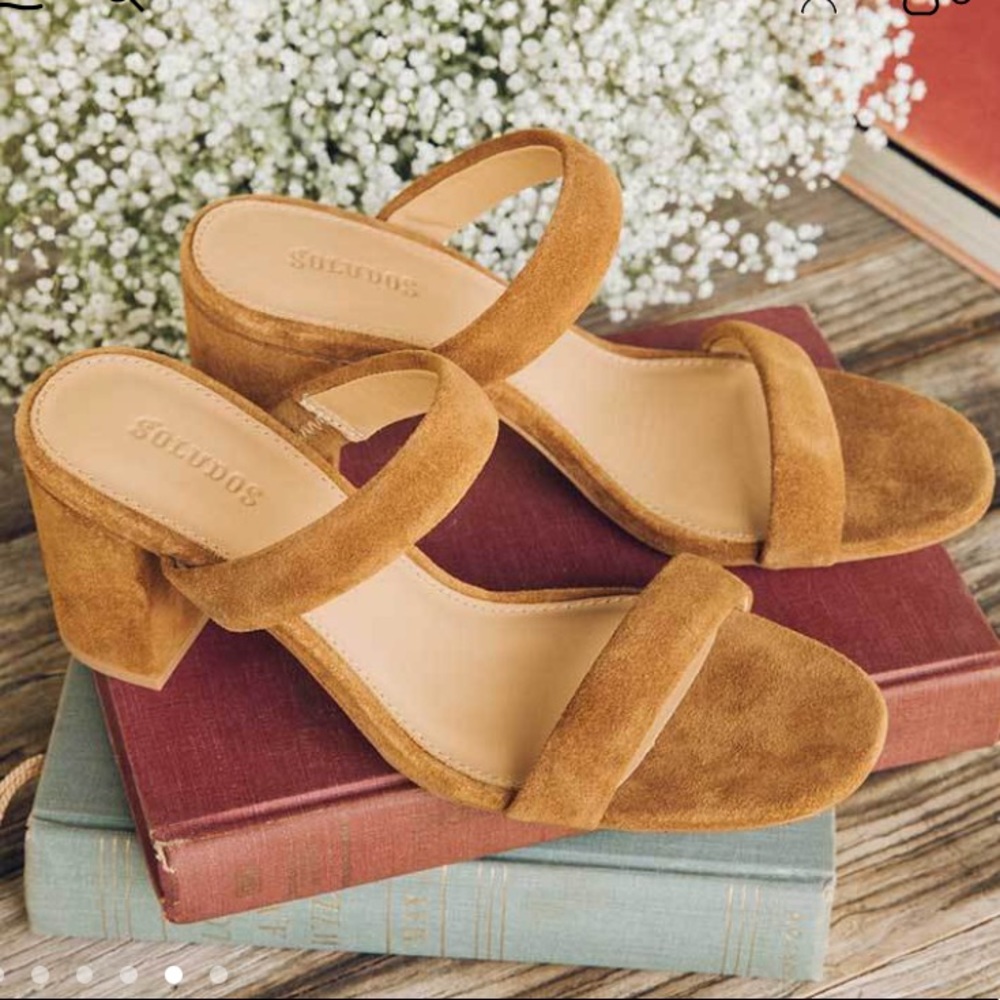 🛑SOLD🛑 NWT Soludos Ines Heels in Walnut - Picture 4 of 4
